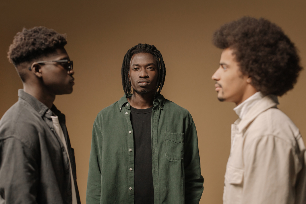 Men Standing Face To Face